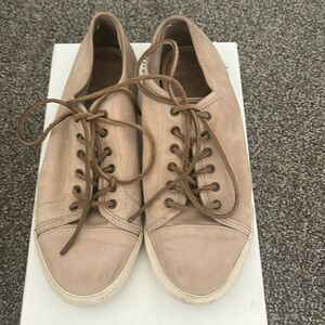 Frye Mindy Low sneakers, size 8 1/2, fair condition.